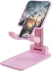BWQMNT Cell Phone Stand for Desk Portable Phone Holder Adjustable Foldable City Scape Cellphone Stand Compatible with All Phones