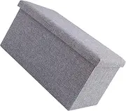 Storage Footrest Stool, Stylish Storage Ottoman Saving Space Fabric Foldable for Bedroom for Room (Small 13.5x18.5cm)