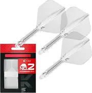 Target K-Flex Moulded Flight & Shaft No.2 Set of 3 - Intermediate Clear