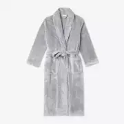 Company Plush Family Men'S Large Light Gray Robe