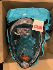 Full Face Decathlon Subea EasyBreath Snorkel Mask - Size M-L