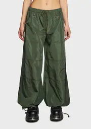 [Current Mood] Punk Cred Wide Leg Pants - Olive