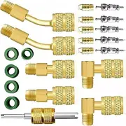 R410A Mini Split Adapter Kit, 5/16 to 1/4 Coupler R410A Refrigerant Hose Adapter