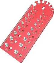 Nut Bolt Thread Checker, Thread Pitch Gauge, Bolt Size Identifier, Nut Thread Gauge, Thread Gauge Checker, Multifunctional Bolt Identifier, Bolt Nut Identifier Tool, Thread Pitch Identifier, Nut And B