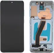 Screen Replacement for Galaxy S20 4G, 6.2 Inch LCD Display Touch Screen Digitizer Assembly with Frame, for G980 (Blue)