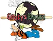 Disneyland Goofy's Kitchen Restaurant Goofy Sign Scrapbook Paper Die Cut Piece