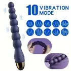 Prostate Massager Butt Plug Vibrating Anal Beads Vibrator Sex Toy for Men Couple