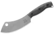 White River Camp Cleaver Knife Black Burlap Micarta CPM S35VN Steel Blade NEW