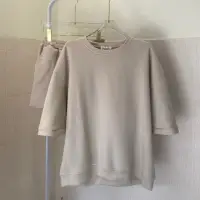 在飛比找momo購物網優惠-【J.Malo】短袖休閒太空棉套裝(女太空棉上衣 太空棉上衣