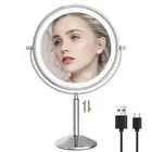 9" Height Adjustment Makeup Mirror with Lights and 10x Magnification LED 3000...