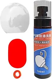 Pong Paddle Cleaning Kit - Rubber Spray Cleaner with Foam Sponge and Protective Sheet | Table Tennis Racket Maintenance Tool to Remove Dirt Restore Sticky and Extend Equipment Life