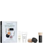 I Am An Original Set BareMinerals:Prime Time Vitamin E Smooth Wear Primer Foundation Golden Tan 15 ml + Original Liquid Foundation SPF 15 2 g + Minera