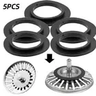 5/10Pcs Rubber Seal Basket Strainer Plug Gasket Franke Fitting Kitchen Sink Part