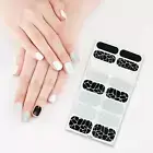 16x Gel Nail Stickers Semi Cured Gel Nail Wraps for Nail Decoration Gifts