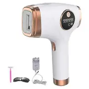 Handheld Hair Removal Device 5 Levels Adjustable Men Women Painless Permanent Body Face Leg Arm Bikini Line Electric IPL Hair Removal Machine white EU