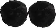 [TINEASUR] 1 Pair Faux Fur Cuff Covers for Women Warm Soft and Fluffy Wrist Sleeves for Daily Wear for Arm Protection Cold Weather Rabbit Fur Design