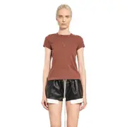 [RICK OWENS] Maglietta Porterville Cropped Level Brown