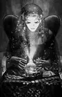 Fortune Teller Creepy Postcard Copy