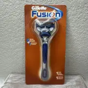 Gillette Fusion 1 Razor and 1 Cartridges 5 blades USA. Rare 2005 NEW FAST SHIP