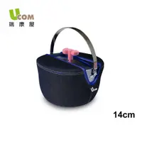 在飛比找PChome24h購物優惠-【UCOM 益康屋】牛仔系列防溢提鍋14cm(附提袋)