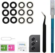 [LNONLS] 2 Pack A54 Back Rear Camera Glass Lens Replacement for Samsung Galaxy A54 5G SM-A546B with Adhesive Preinstalled and Repair Toolkit