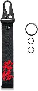 Dsycar Victory Motorcycle Keychain Tag - Carabiner Key Ring Clip, Car Keychain Holder Organizer for Key Finder, Men and Women (Victory/Black & Red)
