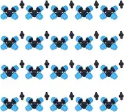 20-Piece Cross Spray Nozzle Set, Irrigation Cross Atomizing Micro Nozzle for Lawn, Garden, and Terrace Efficient Water Saving