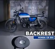 "NEW BACKREST, BLACK" FIT FOR HONDA CB350