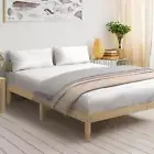 Oikiture Bed Frame Double Size Wooden Timber Platform Furniture