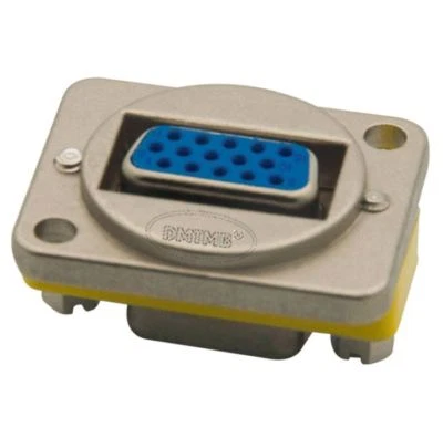VGA Pass Through Panel Mount D-Series connector flange panel jack