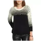 NWT Madewell Womens Cream BlackChunky Wool Sweater PulloverSpeckled Ombre XS