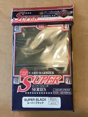 New KMC Barrier Super Black Card Sleeves (80 Piece), Black, 92 x 66 mm (Qty)