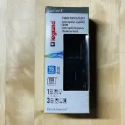 Legrand Black Switch + Outlet Plug Single Pole 3 Way 15A 120/125VAC RCD38TRBKCC6
