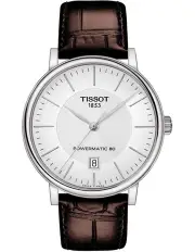 [Tissot] Carson Premium Powermatic 80 T1224071603100 Automatic Watch in Brown