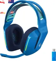 733 LIGHTSPEED Wireless Gaming Headset RGB Blue VO!CE Mic PRO-G Audio Blue