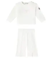 [Moncler Enfant] Moncler Enfant Baby cotton-blend sweatshirt and sweatpants set M 18-24 white