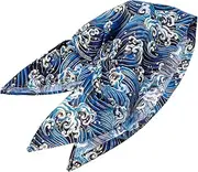 [Hoement] Japanese Restaurant Chef Hat Kitchen Working Hat for Hotel Kitchen Supply Blue