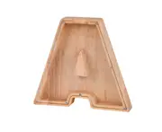 Wooden Piggy Bank English Alphabet A Coin Money Box Education Gift for Christmas Birthday Home Decoration