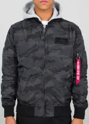 Alpha Industries MA-1 TT Hood Jacket, multicolored, Size S for Men