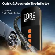 LeCoirrax Tire Inflator Portable Air Compressor, 150PSI Air Pump for Car with Tire Pressure Gauge