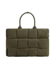 BOTTEGA VENETA Arco Large $2900 Olive Padded Tote Bag New And Authentic