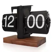 Retro Flip Clock - Flip Clock Vintage Desk Clock Digital Automatic Turning