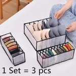 1SET 3PCS NEW UNDERWEAR BRA ORGANIZER STORAGE BOX 2 COLORS D