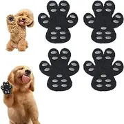 Dog Paw Pads Anti Slip, Peel and Stick Dog Paw Pads for Hot Pavement, Adhesive Dog Paw Pads, Dog Paw Pads for Traction, Anti-Slip Dog Paw Protector Pads for Senior Dogs, (M,4sets-Black)