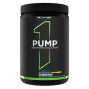 RULE 1 Pump 30 serv Blue Razz Lemonade Stimulant Free Pre Workout 315g