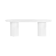 Vanessa Marty 280cm Oval Dining Table White