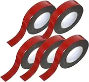 Heavy Duty Double Sided Tape 5 Rolls Strong Adhesive for Car Auto Vehicle Home