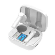 LB8 True Wireless Headphones TWS Earbuds Bluetooth5.0 with Microphone with Charging Box - White