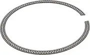 Vaguelly 107.5mm Guitar Decals Rosewood Inlay Sound Hole Rosette Strips Damage-free and Sound-enhancing