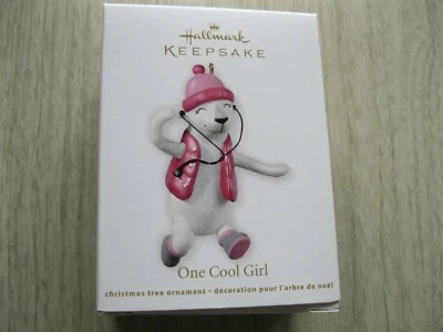 2012 Hallmark Ornament One Cool Girl - White Bear - New in Box